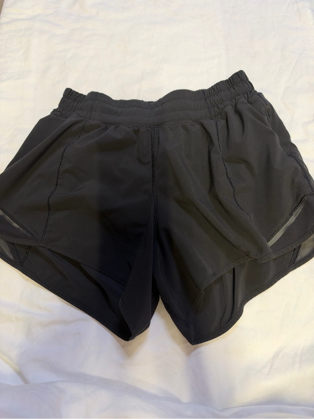 Women's Black Lululemon Performance Running Shorts